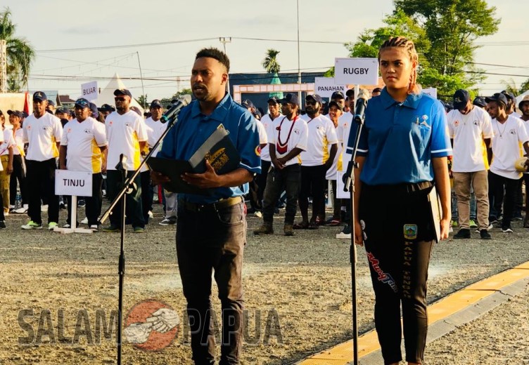 Pembacaan Janji Atlet (salampapua.com/Evita)