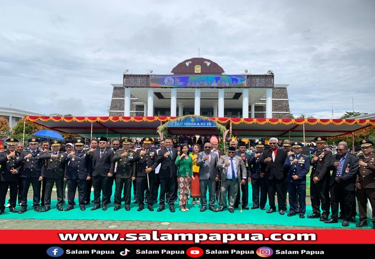 Foto bersama Forkopimda Mimika (salampapua.com/Evita)