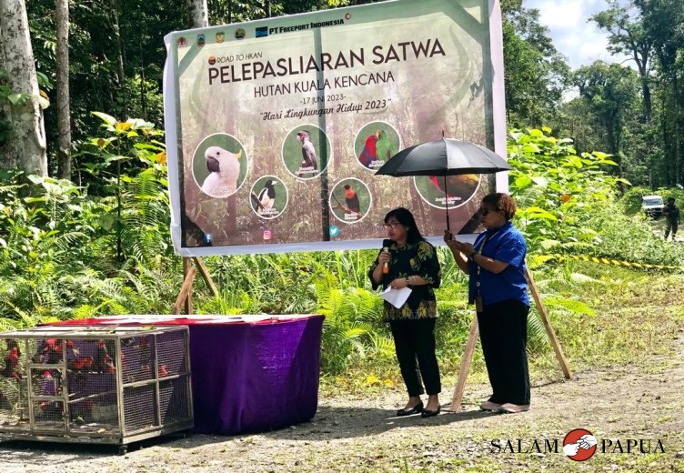 Sambutan Asisten III Bidang Administrasi Umum Setda Mimika, Hendritte Tandiyono (Foto:salampapua.com/Evita)