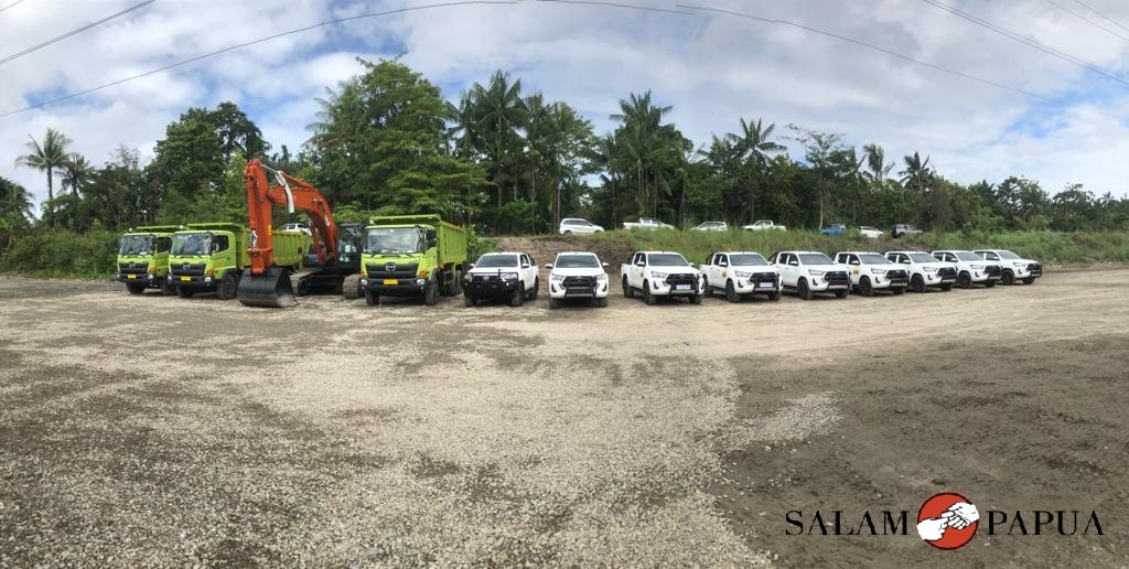 13 unit kendaraan baru PT. Putra Otomona Jaya yang diberkati (Foto:salampapua.com/Evita)