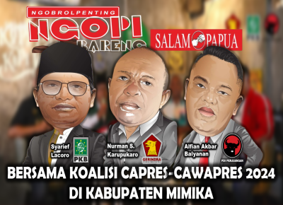 Pahlawan Politik Menurut Koalisi Anis-Muhaimin, Prabowo-Gibran, Ganjar-Mahfud Di Mimika